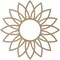 Ekena Millwork Daisy Wood Fretwork Pierced Ceiling Medallion, Hickory, 18"OD x 6 1/4"ID x 3/8"T CMWP18X18X0375DAHI - alternate 2